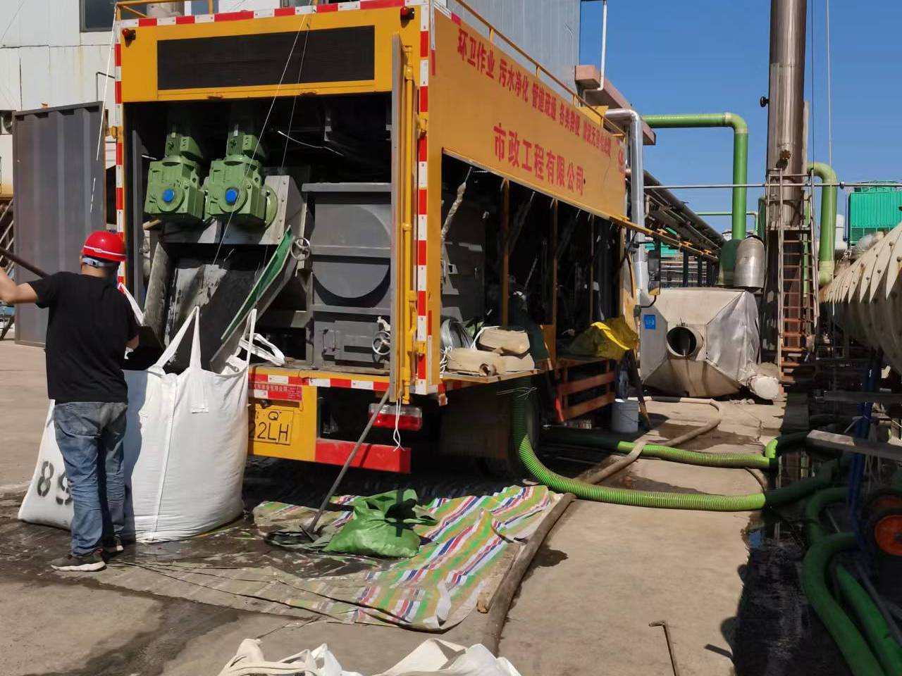 闽清淤泥压干处理